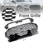 RSQ5 Style Front Honeycomb Mesh Grill Grille Fit Audi Q5 SQ5 2021-2025