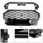 RSQ5 Style Front Honeycomb Mesh Grill Grille Fit Audi Q5 SQ5 2021-2025