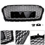 2017-2019 Audi A5/ A5 Quattro/ A5 Sportback/ S5 RS5 Style Sport Front Honeycomb Grille Carbon Fiber Style Gloss Black Generic