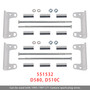 1993-1997 LS LSX LS LS1 Swap Remote Mount Coil Relocation Brackets D580 D510C 551532 Generic