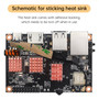 K2B Quanzhi H618 Development Board Heat Sink Motherboard Pure Copper Radiator