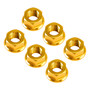 2014-2025 Ducati Desert X Monster 1200 Rear Sprocket Carrrier Flange Nuts Set M10x1.0 Gold Generic