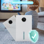 Portable Smart Dehumidifier, with 7 Color LED Lights &Touch Screen, Ultra-Quiet Energy-Saving for Home Bedrooms Office Large Spaces