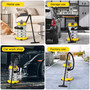 10Gal 3200W 8HP Steel 3-in-1 Wet/Dry/Blow Shop Vac Vacuum Portable Car Detailing