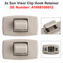 2012-2016 Mercedes Benz M-class 2x Gray Sun Visor Clip Hook Retainer A1668100012 Generic