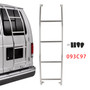 1997-2024 CHEVROLET Express 1500/2500/3500 Stainless Steel 4-Step Van Ladder 093C97 Generic