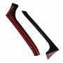 2008-2013 VW Golf 6 GTI/GTR/GTD Pair Rear Window Side Wing Spoiler Gloss Black Generic