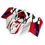 2007-2011 Ducati 1098 1198 848 Amotopart Fairings White & Red Xerox Racing Customs Fairing