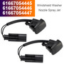 BMW E63 E64 645Ci 650i 2pcs Windshield Washer Nozzle Spray Jet 61667054445 Generic