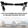 2016-2018 Mitsubishi Outlander 1 Pair Front Headlight Spray Washer Nozzle 8264A309 8264A310 Generic