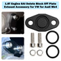 1998-2006 Audi Mk4 TT B5 B6 1.8T Engine SAI Delete Block Off Plate Exhaust Accessory Black Generic
