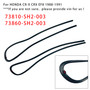 1988-1991 HONDA CR-X CRX EF8 2PCS Window Glass Molding RH & LH 73810-SH2-003 Generic