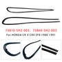 1988-1991 HONDA CR-X CRX EF8 2PCS Window Glass Molding RH & LH 73810-SH2-003 Generic
