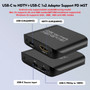 4K60TYPE-C to HDMI+TYPE-C Adapter Same Display PD Power Supply Splitter MST/PD