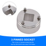 Fork Socket Tool for Fox CTD 3 pin Inner piston removal-- like 398-00-348