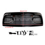 2010-2018 Dodge Ram 2500 3500 Black Front Bumper Grille Generic