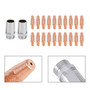 20 X Contact Tips 2 X Nozzle 186405 For Miller Spoolmate 100/185/3035 Spool Gun