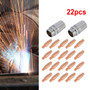 20 X Contact Tips 2 X Nozzle 186405 For Miller Spoolmate 100/185/3035 Spool Gun