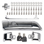 2014-2023 Touring Razor Chopped King Tour Pack Hinges and Latch Kit Silver Generic