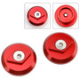 2024-2025 Kawasaki Z EX 500 Ninja Aluminum Frame Plugs Left and Right Red Generic