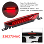 2007-2020 Dodge Caliber Durango Rear High Mount Third Brake Light Lamp 5303754AC Red Generic