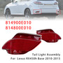 2010-2015 Lexus RX350 Base/ F Sport/ Sportdesign Left+Right Rear Bumper Reflector 814900E010 814800E010 Red Generic