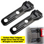 2018-2024 Jeep Wrangler JL & Unlimited Carbon Fiber Tailgate Hinge Cover Trim Generic