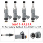 2015-2017 Subaru Legacy 2.5L H4 4Pcs Fuel Injector 16611-AA87A Generic