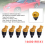 Nissan Models:S13 S14 S15 SR20DE/T 6Pcs Fuel Injector 16600-RR543 Generic