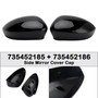 2009 Fiat GGrande Punto Evo Dal Pair of Side Mirror Cover Cap Generic