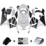 2003-2004 Honda CBR600RR Amotopart Fairings White & Black Honda Racing Customs Fairing