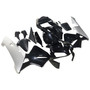 2003-2004 Honda CBR600RR Amotopart Fairings Black & Silver Honda Racing Customs Fairing