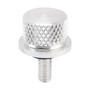 1996-2023 Touring Softail Dyna Sportster Model 1/4-20 Knurled Seat Bolt Screw Silver Generic