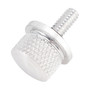 1996-2023 Touring Softail Dyna Sportster Model 1/4-20 Knurled Seat Bolt Screw Silver Generic