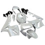 2003-2004 Honda CBR600RR Amotopart Fairings Metallic White Honda Racing Customs Fairing