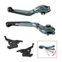 2023-2025 YAMAHA XMAX 300 Adjustable Folding Extendable Racing Brake & Clutch Levers Black Generic