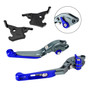 2023-2025 YAMAHA XMAX 300 Adjustable Folding Extendable Racing Brake & Clutch Levers Blue Generic
