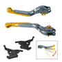 2023-2025 YAMAHA XMAX 300 Adjustable Folding Extendable Racing Brake & Clutch Levers Gold Generic