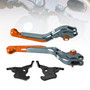 2023-2025 YAMAHA XMAX 300 Adjustable Folding Extendable Racing Brake & Clutch Levers Orange Generic