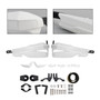 2024-2025 SCRAMBLER 400 X Motorcycle Protector Hand Guards White Generic