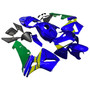 2005-2006 Honda CBR600RR Amotopart Fairings Blue & Green Movistar Racing Customs Fairing