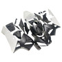 2005-2006 Honda CBR600RR Amotopart Fairings Matte Black & White Honda Racing Customs Fairing
