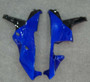 2007-2008 Honda CBR600RR Amotopart Fairings Black & Blue Flame Racing Customs Fairing