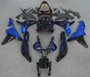 2007-2008 Honda CBR600RR Amotopart Fairings Black & Blue Flame Racing Customs Fairing