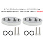 2 Pack Oil Cooler Adapter -6AN ORB Oring In/Out Port Plate LS1 LSX LS3 LS LS2 LS3 551600