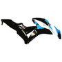 2007-2008 Honda CBR600RR Amotopart Fairings Black White Blue Coin RR Racing Customs Fairing