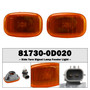1992-1999 Toyota Camry Carina E Celica Side Turn Signal Lamp Fender Light 81730-0D020 Clear Generic