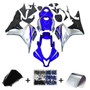 2007-2008 Honda CBR600RR Amotopart Fairings Blue Silver Black CBR Racing Customs Fairing