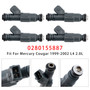 1999-2004 Ford Contour Escape Focus L4 2.0L 4Pcs Fuel Injector 0280155887 Generic