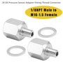 2x 1/8NPT Male to M16-1.5 Female Oil Pressure Sensor Adapter Fitting Thread Connector